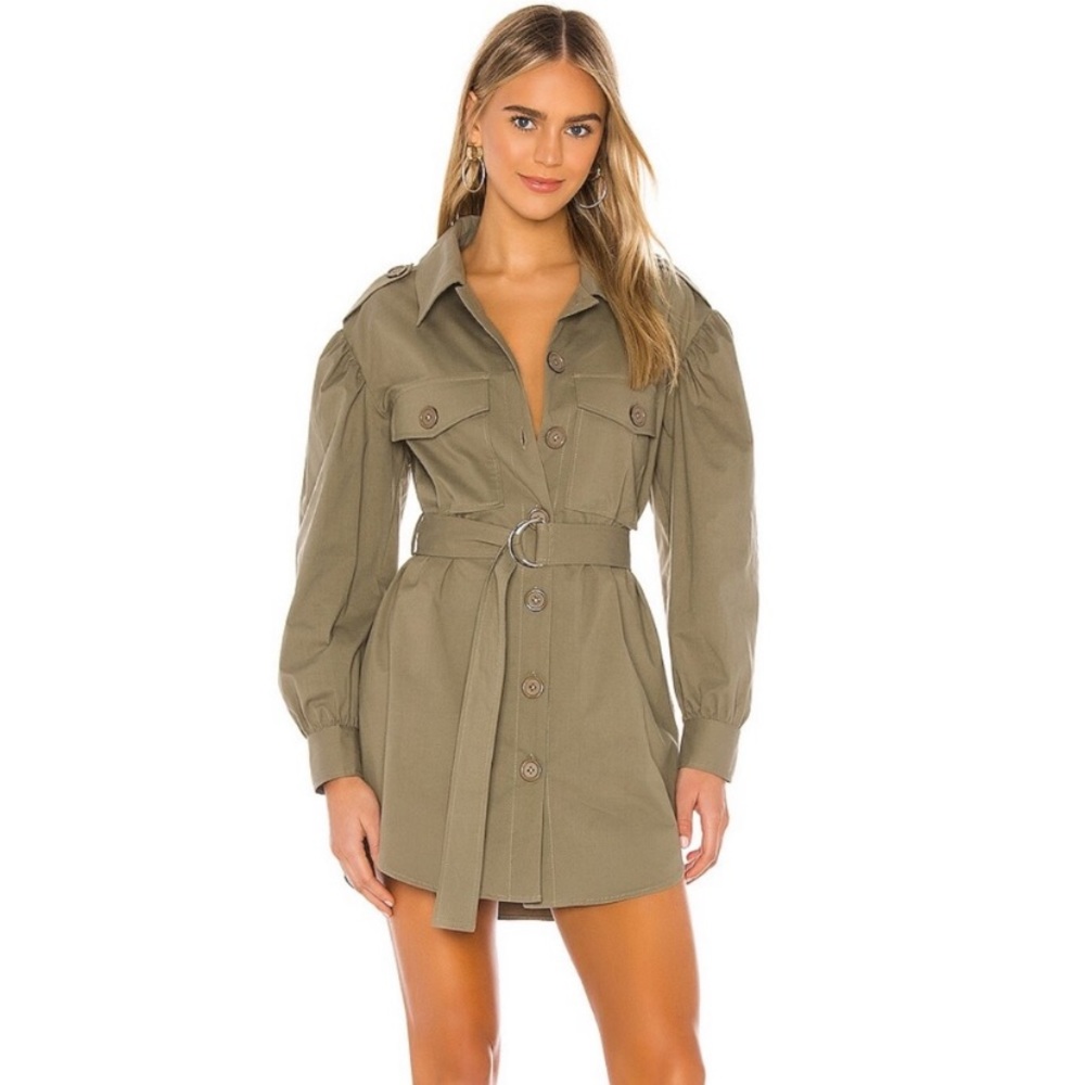 Line + Dot Gramercy Button Down Belted Dress
